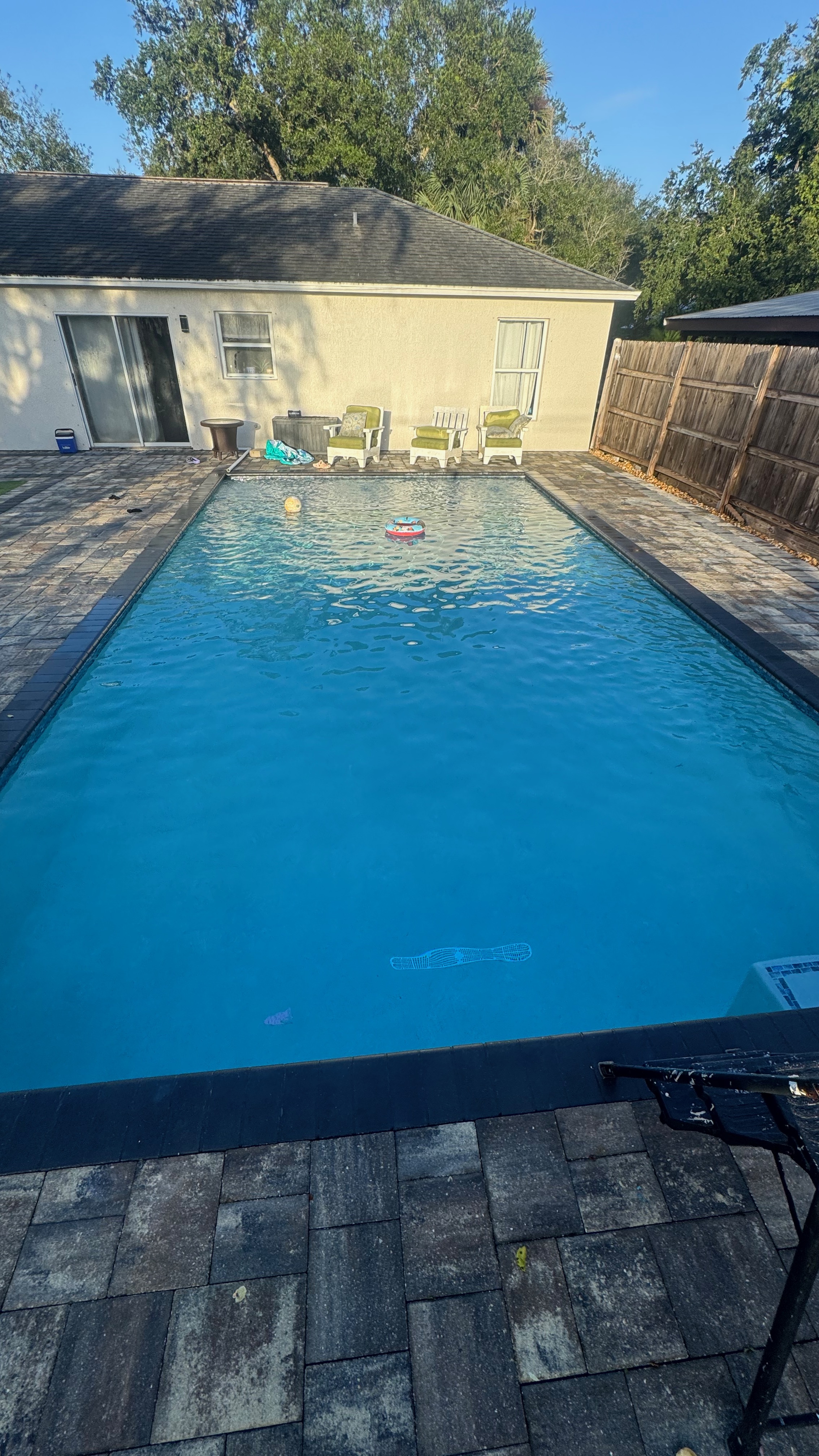 Beautiful clean pool maintained by Your Pool Guy